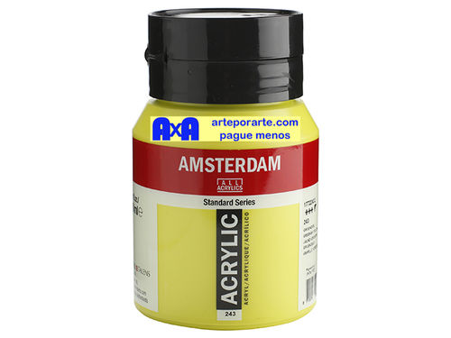 243 acrílico Amsterdam amarillo verdoso bote de 500ml