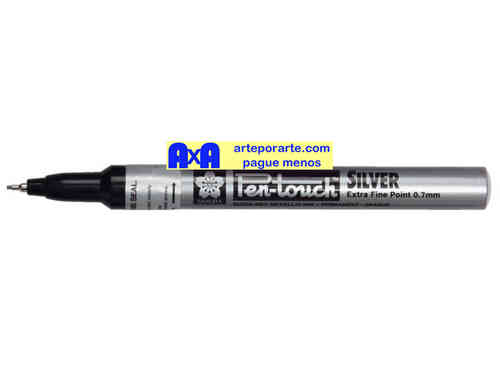 Rotulador metálico Pen-touch Sakura plateado 0,7mm