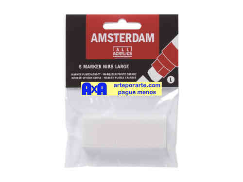 Puntas recambio para rotuladores grandes Amsterdam por 5 unidades
