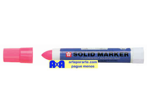 Rotulador Solid Marker rosa fluo punta 13mm