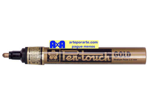 Rotulador metálico Pen-touch Sakura dorado 2mm