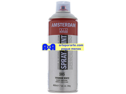 105 acrílico Amsterdam blanco titanio spray de 400ml