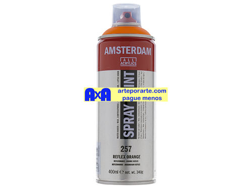 257 acrílico Amsterdam anaranjado reflex spray de 400ml