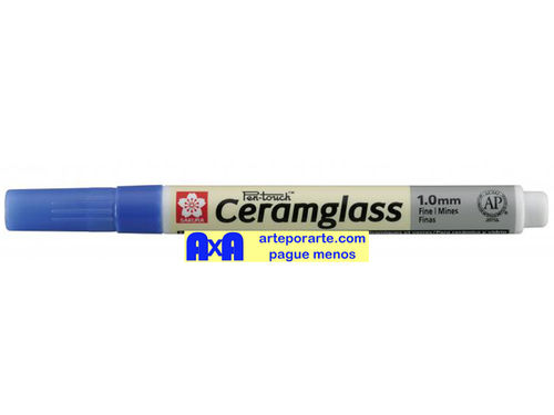 Rotulador Pen-touch Ceramglass azul 1mm