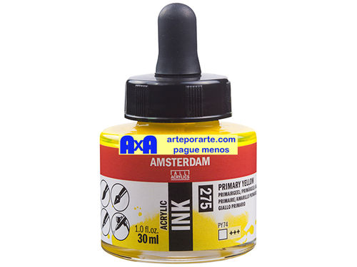 275 tinta acrílica Amsterdam amarillo primario frasco de 30ml