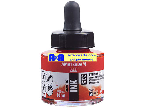 315 tinta acrílica Amsterdam rojo pyrrole frasco de 30ml