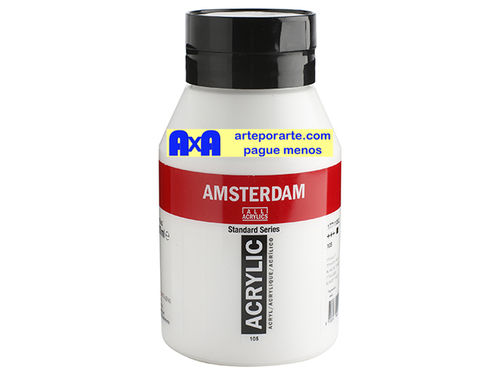 105 acrílico Amsterdam blanco titanio bote de 1000ml