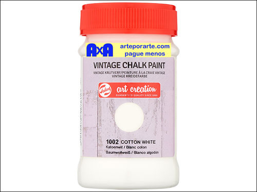 Pintura Vintage Chalk Paint de 100ml blanco algodón 1002
