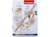 Caja metálica de 12 lápices color tonos pastel Expression Bruynzeel